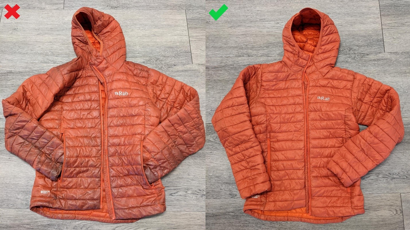 Washing a hot sale rab jacket